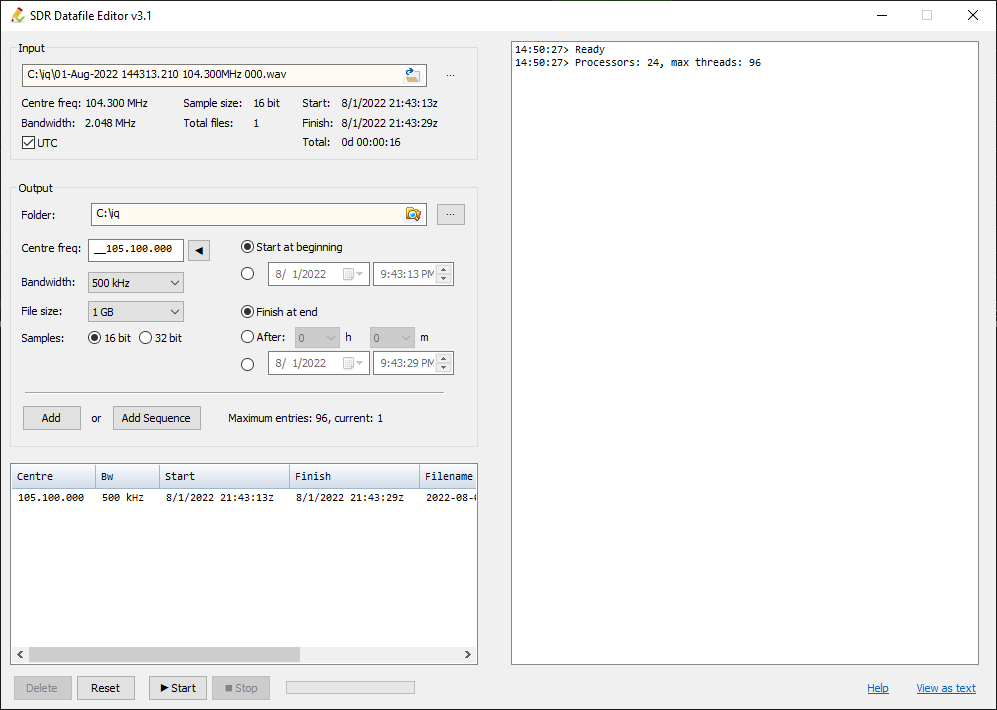 Datafile Editor Screenshot